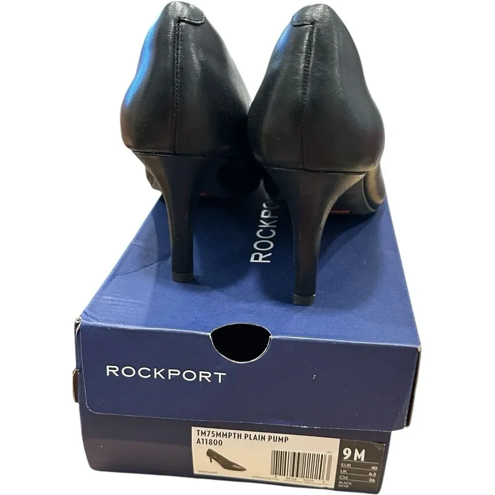 Rockport Juliet Total Motion Black Dress Pumps Pointed Toes Size 9
